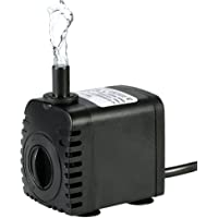 Bomba de Agua Sumergible-Decdeal 600L-H 8W Water Strider - con 2 Boquillas AC220-240V para Acuario Fuentes Estanque…